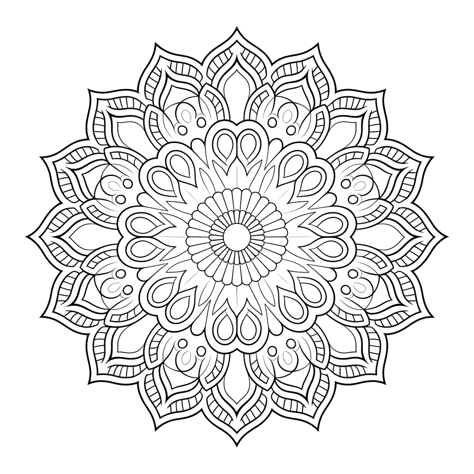Mandala Coloring Page 2